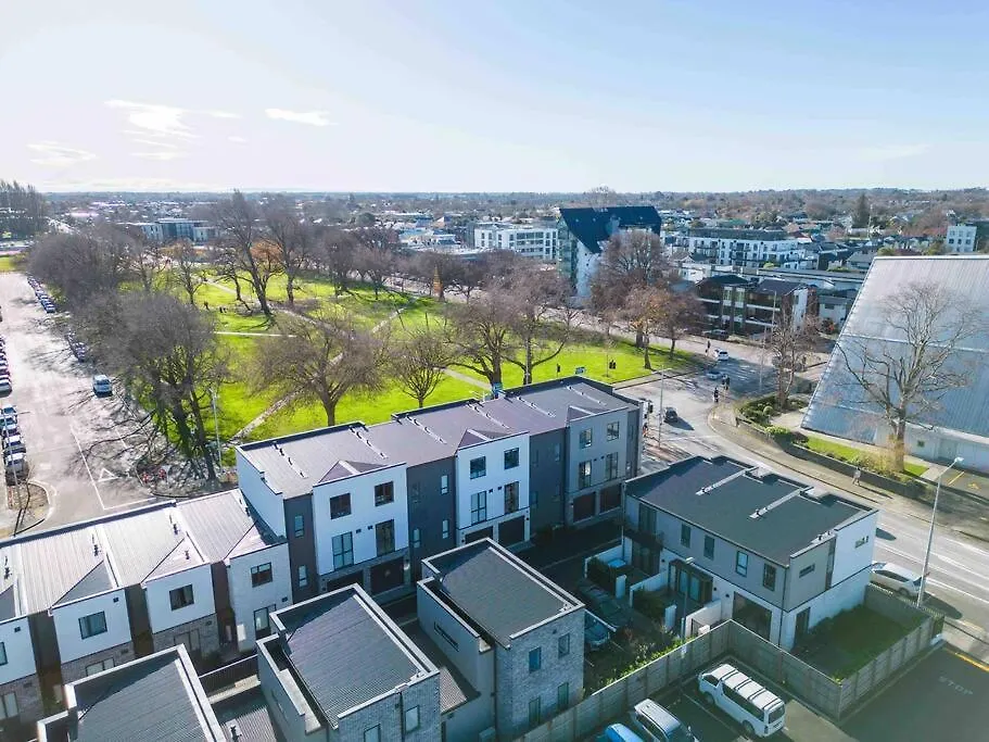 Luxury Apt 2Br W Balcony Parkside Central City Christchurch Daire